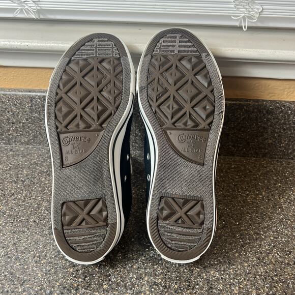 Converse All Star Low Top Womens Sz 8 Classic Black Canvas Sneaker Skate Lace Up - Picture 10 of 11